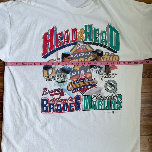 NWT Vintage 1997 League Championship Series Atlanta Braves vs. Florida Marlins - Picture 11 of 11